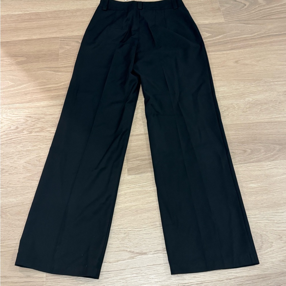 High Waisted Pleat Front Straight Leg Trousers - Picture 3 of 7